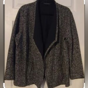 Banana Republic Black/Gray Cardigan with Pockets